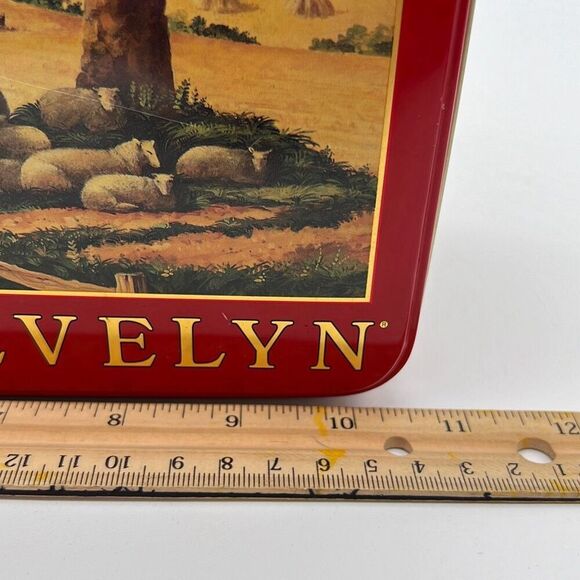 1996 Crabtree & Evelyn London Collectible Metal Tin Box Vintage Vtg Storage Red - Picture 7 of 16
